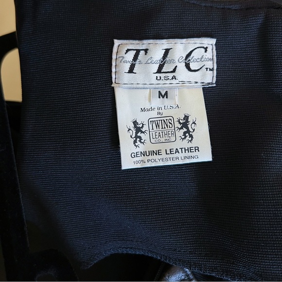 NWOT Vintage Twins Leather Collection Mini Dress - Picture 3 of 4